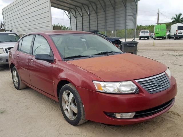 1G8AL55F87Z174999 - 2007 SATURN ION LEVEL RED photo 1