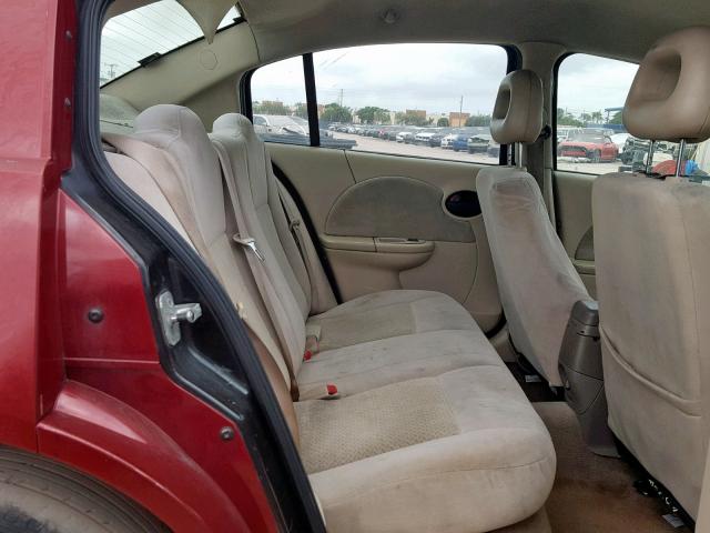 1G8AL55F87Z174999 - 2007 SATURN ION LEVEL RED photo 6