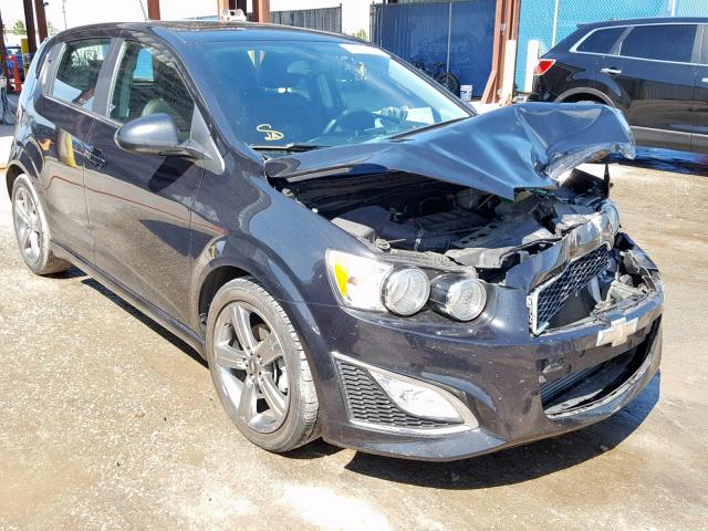 1G1JG6SB0F4145700 - 2015 CHEVROLET SONIC RS BLACK photo 1