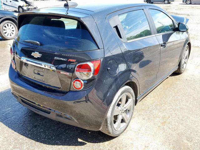 1G1JG6SB0F4145700 - 2015 CHEVROLET SONIC RS BLACK photo 4