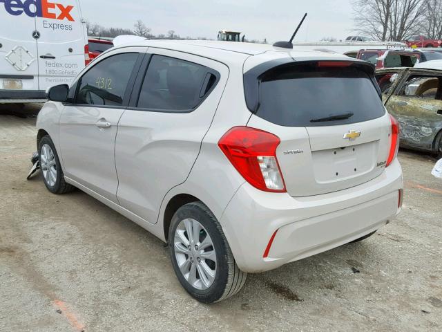 KL8CD6SA0JC467468 - 2018 CHEVROLET SPARK 1LT CREAM photo 3