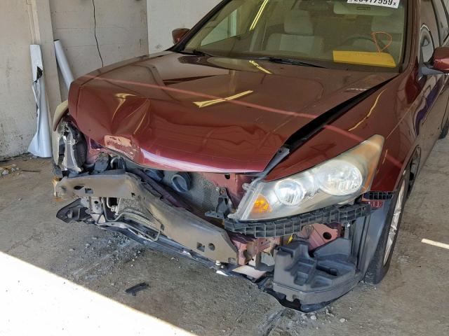 1HGCP2F44AA113848 - 2010 HONDA ACCORD LXP BURGUNDY photo 9