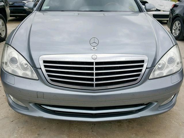 WDDNG71X48A159458 - 2008 MERCEDES-BENZ S 550 BLUE photo 9