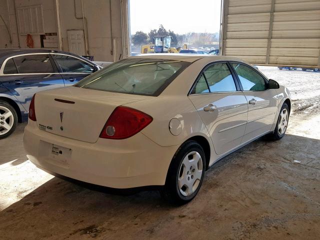 1G2ZF58B474164755 - 2007 PONTIAC G6 VALUE L WHITE photo 4