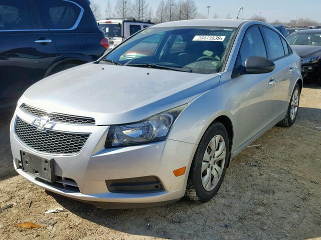 1G1PA5SH9D7172593 - 2013 CHEVROLET CRUZE LS SILVER photo 2