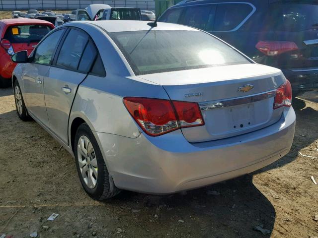 1G1PA5SH9D7172593 - 2013 CHEVROLET CRUZE LS SILVER photo 3