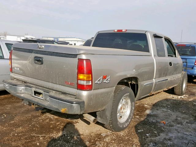 2GTEK19T421108762 - 2002 GMC NEW SIERRA BEIGE photo 4