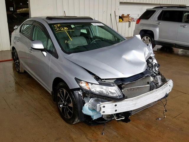 2HGFB2F91DH542040 - 2013 HONDA CIVIC EXL SILVER photo 1