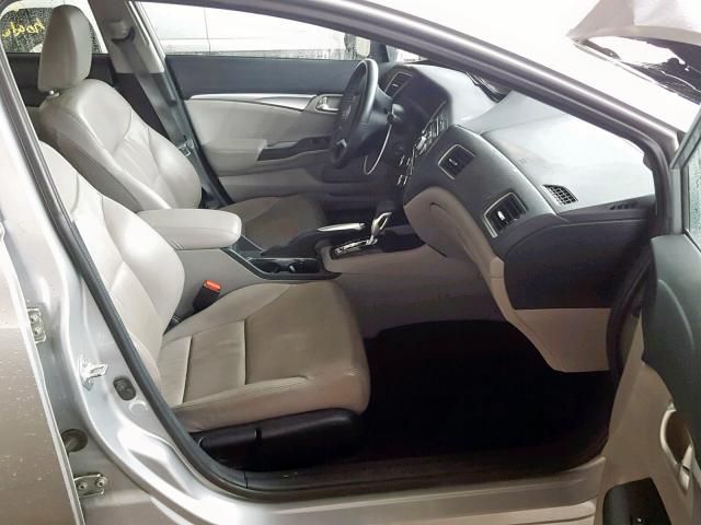 2HGFB2F91DH542040 - 2013 HONDA CIVIC EXL SILVER photo 5