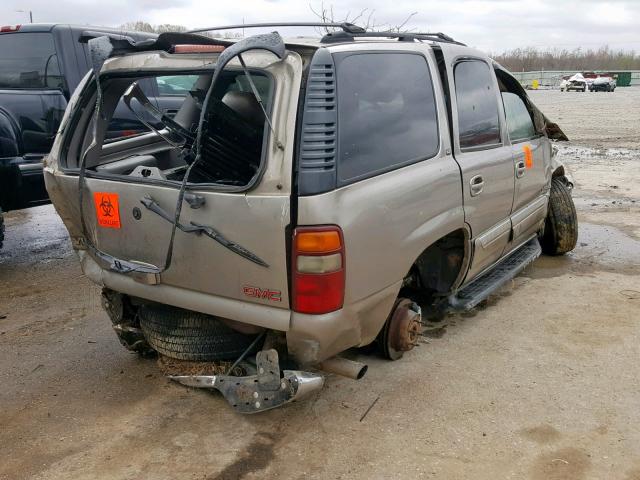 1GKEC13ZX2J326015 - 2002 GMC YUKON GRAY photo 4