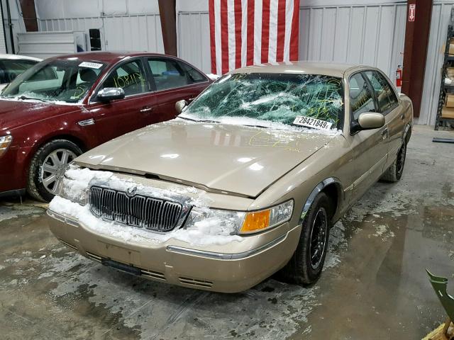 2MEFM74W9XX735124 - 1999 MERCURY GRAND MARQ TAN photo 2