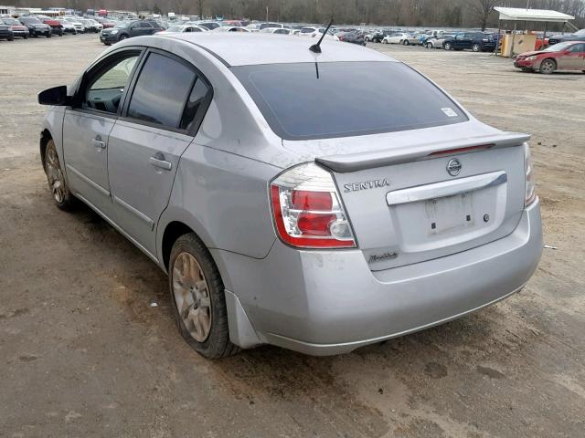 3N1AB6AP2BL651104 - 2011 NISSAN SENTRA 2.0 SILVER photo 3