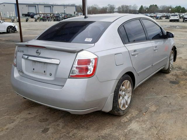 3N1AB6AP2BL651104 - 2011 NISSAN SENTRA 2.0 SILVER photo 4