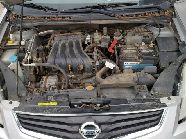 3N1AB6AP2BL651104 - 2011 NISSAN SENTRA 2.0 SILVER photo 7