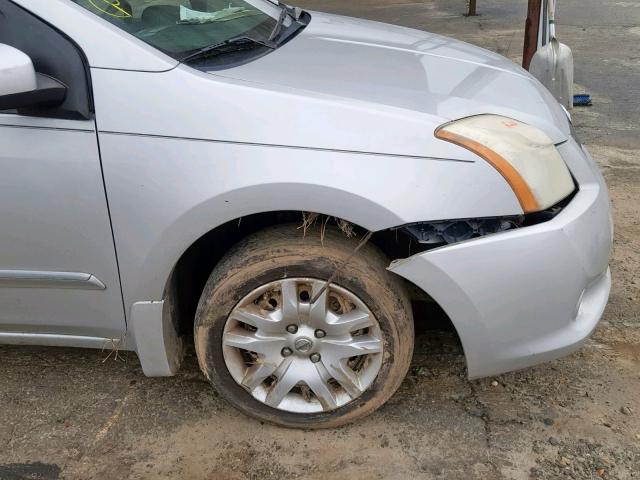 3N1AB6AP2BL651104 - 2011 NISSAN SENTRA 2.0 SILVER photo 9