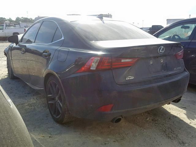 JTHBF1D28E5028422 - 2014 LEXUS IS 250 BLACK photo 3