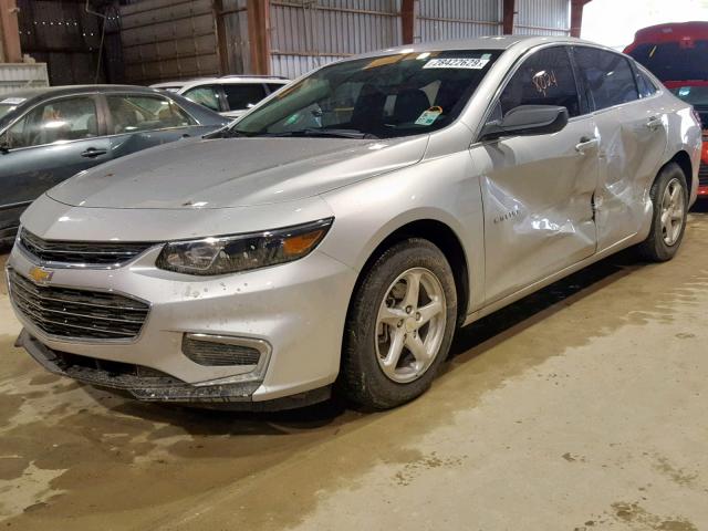 1G1ZB5ST0JF239772 - 2018 CHEVROLET MALIBU LS SILVER photo 2