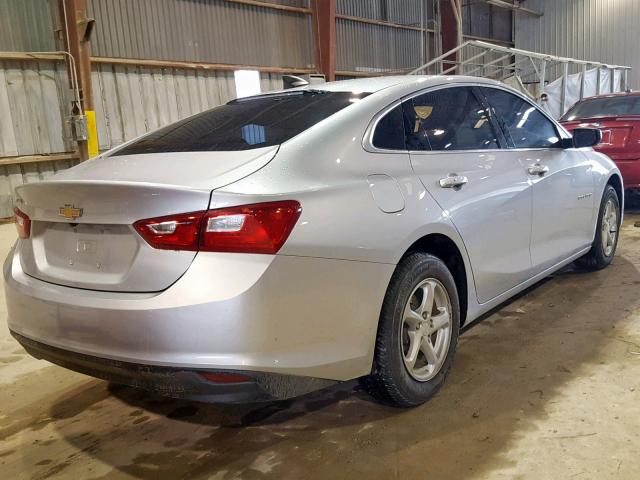 1G1ZB5ST0JF239772 - 2018 CHEVROLET MALIBU LS SILVER photo 4