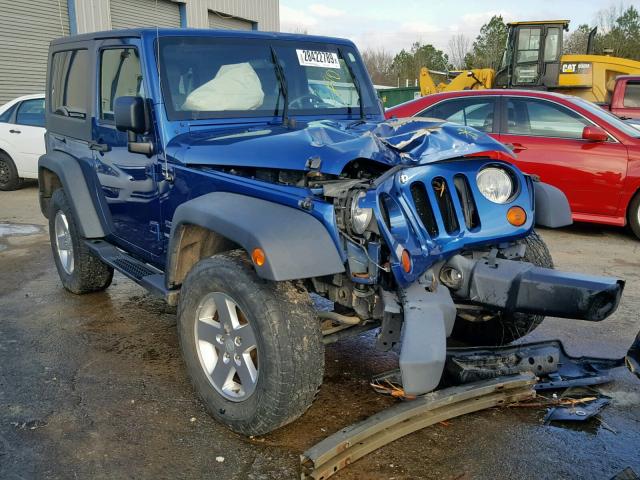 1J4AA2D19AL193727 - 2010 JEEP WRANGLER S BLUE photo 1