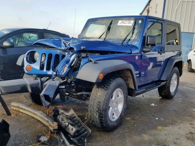 1J4AA2D19AL193727 - 2010 JEEP WRANGLER S BLUE photo 2