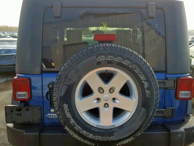 1J4AA2D19AL193727 - 2010 JEEP WRANGLER S BLUE photo 9