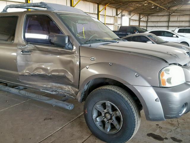 1N6ED27T64C432891 - 2004 NISSAN FRONTIER C TAN photo 9