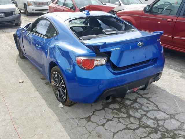 JF1ZCAC18D1601896 - 2013 SUBARU BRZ 2.0 LI BLUE photo 3