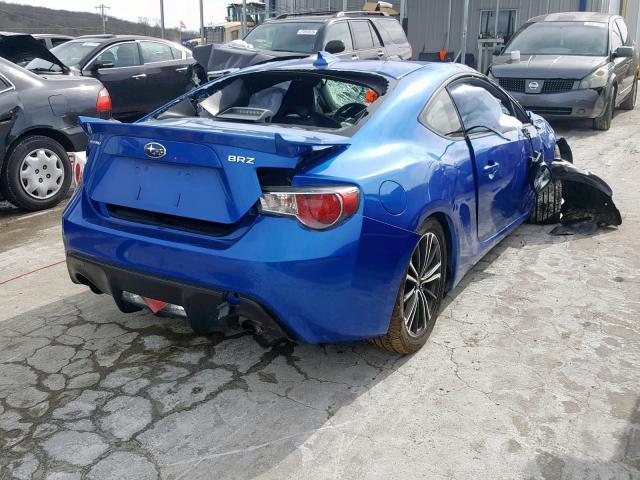 JF1ZCAC18D1601896 - 2013 SUBARU BRZ 2.0 LI BLUE photo 4