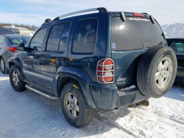 1J4GL585X5W610344 - 2005 JEEP LIBERTY LI BLUE photo 3