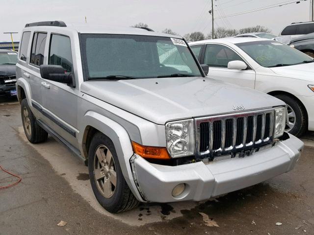 1J8HH48P37C655209 - 2007 JEEP COMMANDER SILVER photo 1