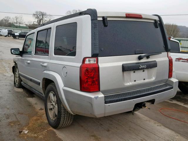 1J8HH48P37C655209 - 2007 JEEP COMMANDER SILVER photo 3