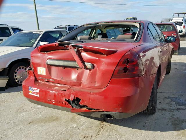 2G2WP552571234960 - 2007 PONTIAC GRAND PRIX RED photo 4