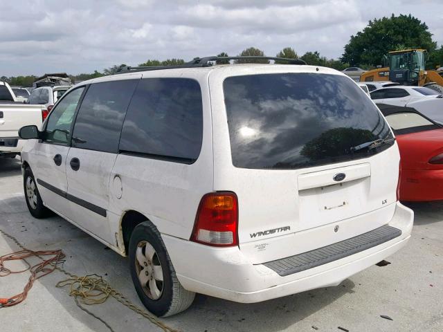 2FMZA514X3BA06230 - 2003 FORD WINDSTAR L WHITE photo 3