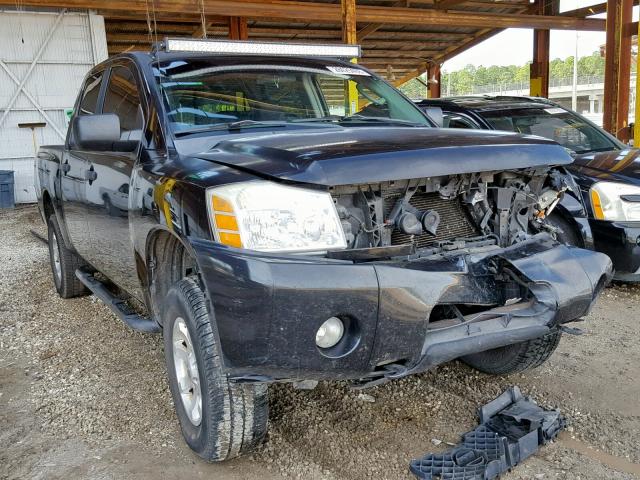 1N6AA07B54N554584 - 2004 NISSAN TITAN BLACK photo 1