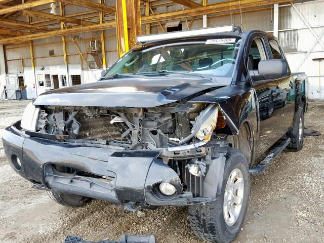 1N6AA07B54N554584 - 2004 NISSAN TITAN BLACK photo 2