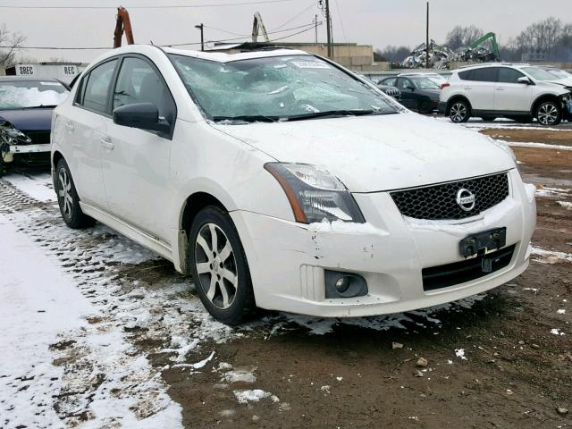 3N1AB6AP5CL631172 - 2012 NISSAN SENTRA 2.0 WHITE photo 1