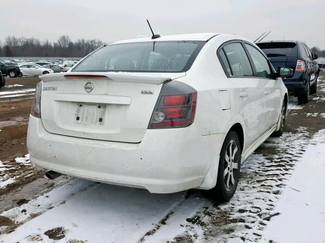 3N1AB6AP5CL631172 - 2012 NISSAN SENTRA 2.0 WHITE photo 4