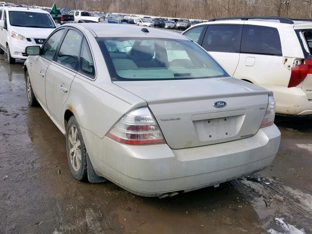 1FAHP24W18G114249 - 2008 FORD TAURUS SEL WHITE photo 3