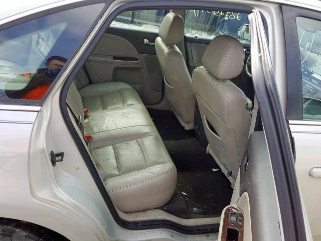 1FAHP24W18G114249 - 2008 FORD TAURUS SEL WHITE photo 6