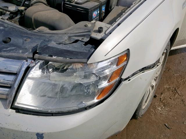 1FAHP24W18G114249 - 2008 FORD TAURUS SEL WHITE photo 9