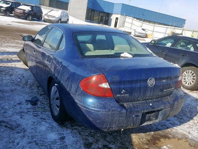 2G4WC532251267353 - 2005 BUICK LACROSSE C BLUE photo 3