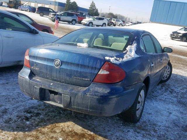 2G4WC532251267353 - 2005 BUICK LACROSSE C BLUE photo 4