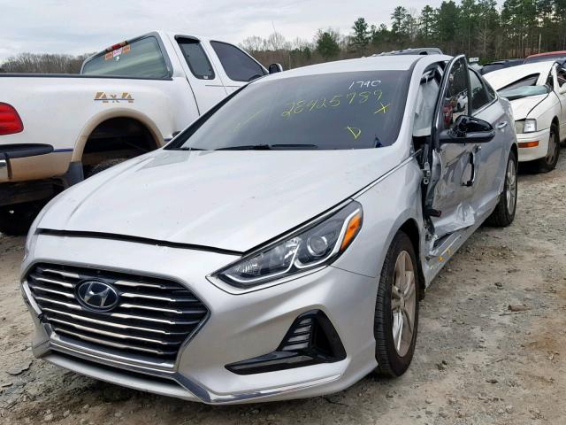 5NPE34AF7JH601790 - 2018 HYUNDAI SONATA SPO SILVER photo 2