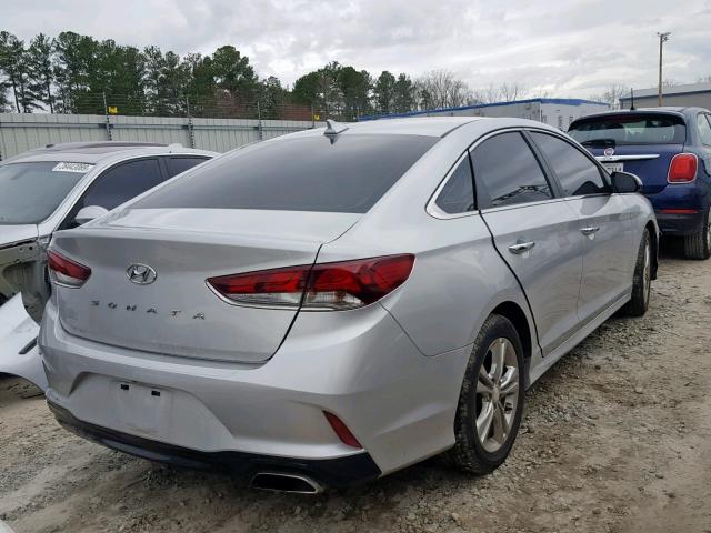 5NPE34AF7JH601790 - 2018 HYUNDAI SONATA SPO SILVER photo 4