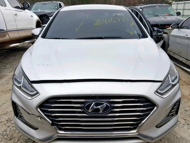 5NPE34AF7JH601790 - 2018 HYUNDAI SONATA SPO SILVER photo 9