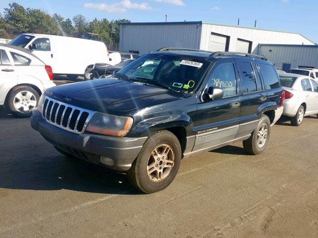 1J4GX48S22C171240 - 2002 JEEP GRAND CHER BLACK photo 2