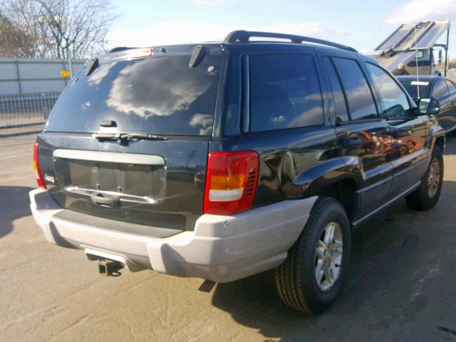 1J4GX48S22C171240 - 2002 JEEP GRAND CHER BLACK photo 4