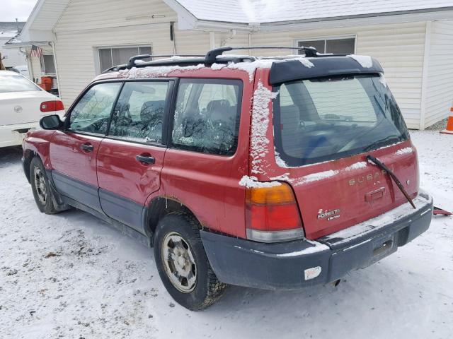 JF1SF6357XH711911 - 1999 SUBARU FORESTER L RED photo 3