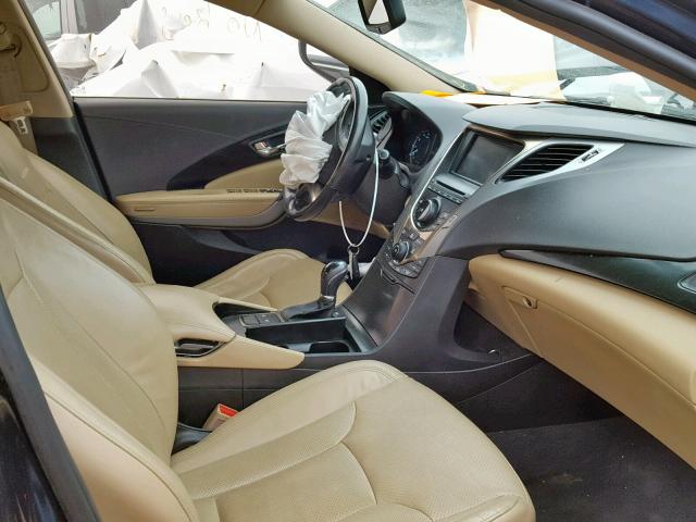 KMHFG4JG4CA167772 - 2012 HYUNDAI AZERA GLS BLUE photo 5