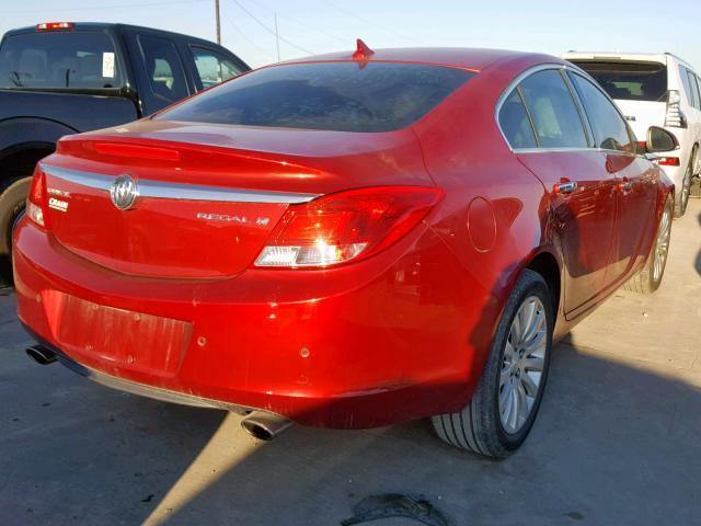 2G4GT5GV1C9195505 - 2012 BUICK REGAL PREM RED photo 4